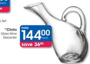 Clicks Glass Wine Decanter