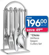 Clicks 24-Piece Saigon Cutlery Set-Per Set