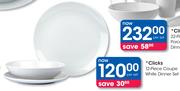 Clicks 12-Piece Coupe White Dinner Set-Per Set