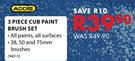 Addis 3 Piece Cub Paint Brush Set