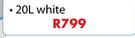 Plascon 20Ltr White Polvin