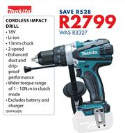 Special Makita Cordless Impact Drill DHP458ZK m.guzzle .za