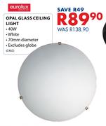 Eurolux Opal Glass Ceiling Light
