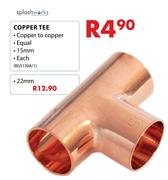 Splashworks Copper Tee 15mm(BG5130A/1)-Each