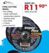 Grinding Techniques Steel Cutting Wheel 115mm-Each