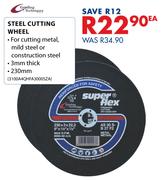 Grinding Techniques Steel Cutting Wheel 230mm-Each