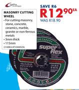 Grinding Techniques Masonry Cutting Wheel 115mm-Each