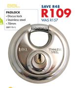 BBL Padlock 70mm