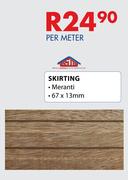 Skirting Merantu (67 x 13mm)-Per Meter