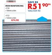 Wireforce Y10 Iron Reinforcing (10mm x 6m)-Each