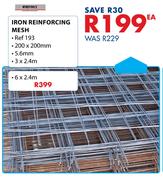 Wireforce Iron Reinforcing Mesh (6 x 2.4m)-Each