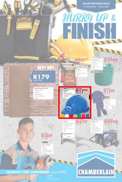 Chamberlains : Hurry Up And Finish (15 Nov - 1 Dec 2019), page 1