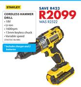 Stanley Cordless Hammer Drill
