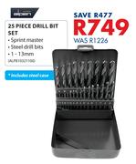 Alpen 25 Piece Drill Bit Set