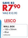 Lesco Wall Box Blue-100 x 50mm