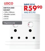 Lesco Switch & Socket-100 x 100mm