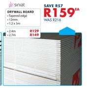 Siniat Drywall Board-1.2 x 3m 
