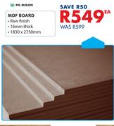 PG Bison MDF Board-1830 x 2750mm Each