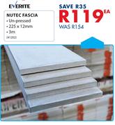 Everite Nutec Fascia-225 x 12mm Each