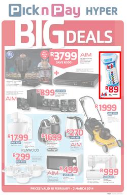 Pick n Pay : Big Deal ( 18 Feb - 02 Mar 2014 ), page 1