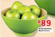 Green Bamboo Bowl Medium