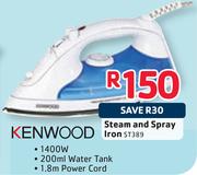 Kenwood 1400W Steam And Spray Iron ST389