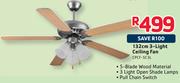 132cm 3-Light Ceiling Fan CPCF-5C3L