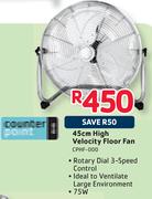 45cm High Velocity Floor Fan CPHF-000