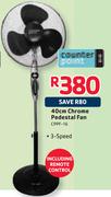 40cm Chrome Pedestal Fan CPPF-16