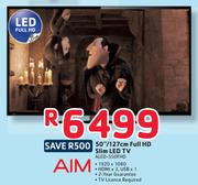 Aim 50"/127CM Full HD Slim LED TV ALED-S50HD