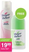 Shower To Shower Deodorant-150ml Each