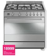 Smeg Gas Electric Cooker Side By Side SSA91MAX9