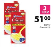 Clover Custard-For 3 x 1Ltr