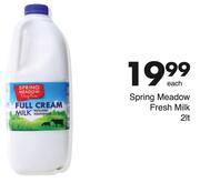 Spring Meadows Fresh Milk-2Ltr