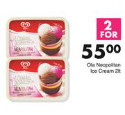 Ola Neopolitan Ice Cream-For 2 x 2Ltr