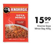 Knorrox Soya Mince Bag-400g Each