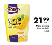 Moirs Custard Powder Refill-500g Each