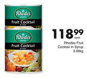 Rhodes Fruit Cocktail In Syrup-3.06kg Each