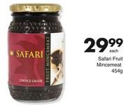 Safari Fruit Mincemeat-454g Each