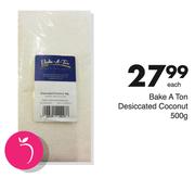 Bake A Ton Desiccated Coconut-500g Each