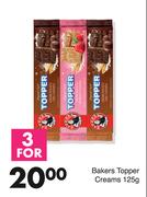 Bakers Toppers Creams-For 3 x 125g