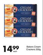 Bakers Cream Crackers-200g Each