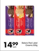 Bakers Red Label Creams-200g Each