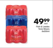 Fitch & Leedes Tonic Mixers-6 x 200ml Each