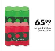 Apple/Grapetiser Cans-6 x 330ml Each