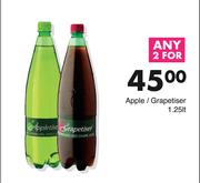 Apple/Grapetiser-For Any 2 x 1.25Ltr