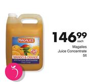 Magalies Juice Concentrate-5Ltr Each 