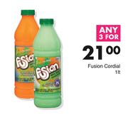 Fusion Cordial-For Any 3 x 1Ltr