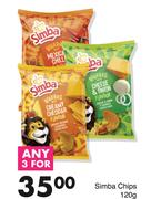 Simba Chips-For 3 x 120g