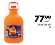 Oros Squash-5Ltr Each
